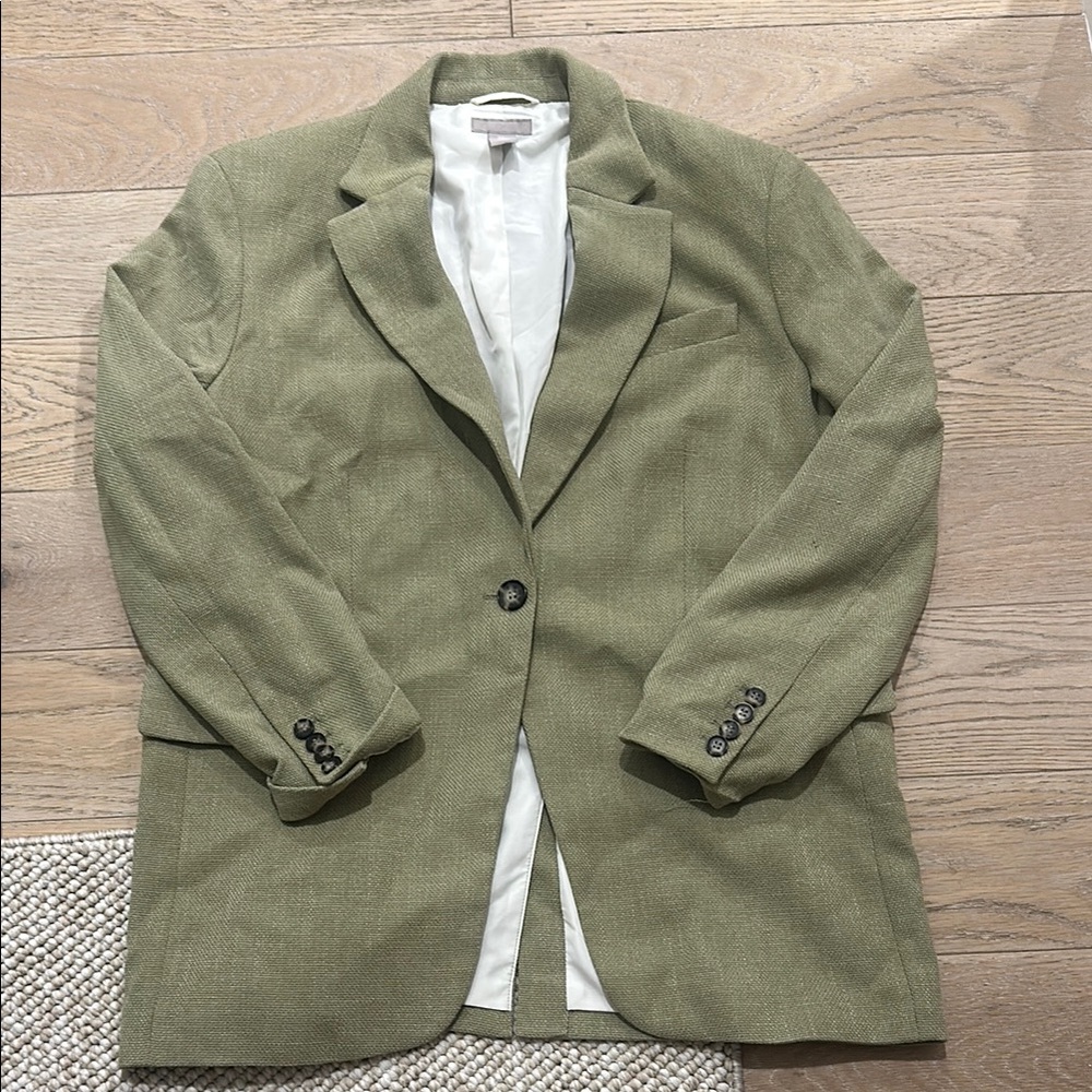Olive Green Women’s Oversized Blazer HM